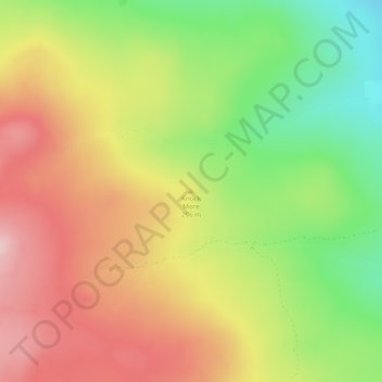Mappa topografica Knock More, altitudine, rilievo