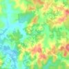 Mappa topografica Bateias de Cima, altitudine, rilievo