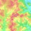 Mappa topografica The Highlands, altitudine, rilievo