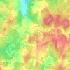 Mappa topografica Puycharnaud, altitudine, rilievo