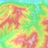 Mappa topografica Valle di Nivione, altitudine, rilievo