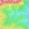 Mappa topografica Arefu, altitudine, rilievo