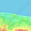 Mappa topografica Beeston Bump, altitudine, rilievo