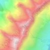 Mappa topografica Tête Pelouse, altitudine, rilievo