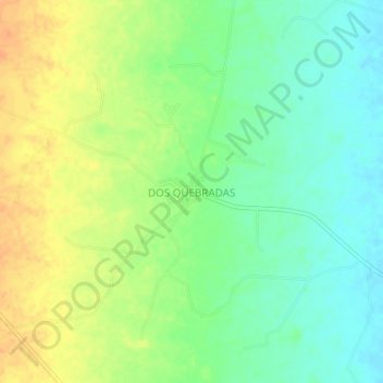 Mappa topografica DOS QUEBRADAS, altitudine, rilievo
