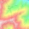 Mappa topografica Alpe Del Cresto, altitudine, rilievo
