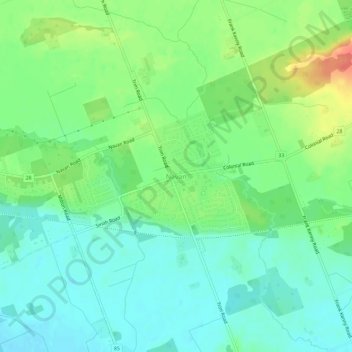 Mappa topografica Navan, altitudine, rilievo