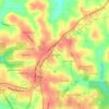 Mappa topografica Oaks Heights, altitudine, rilievo