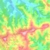 Mappa topografica Champagnac, altitudine, rilievo