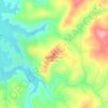 Mappa topografica Doll Mountain, altitudine, rilievo