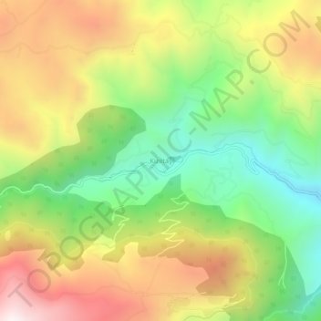 Mappa topografica Kızıltaş, altitudine, rilievo