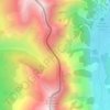 Mappa topografica Colle della Croce, altitudine, rilievo
