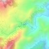 Mappa topografica Tinisik-uwang Falls, altitudine, rilievo