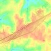 Mappa topografica Fruitland, altitudine, rilievo
