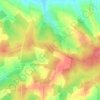 Mappa topografica Lutte, altitudine, rilievo