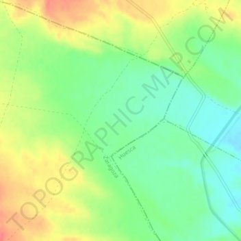 Mappa topografica Valalta, altitudine, rilievo