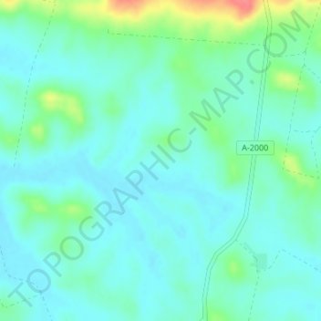 Mappa topografica Rancho del Obispo, altitudine, rilievo