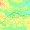 Mappa topografica Nashville, altitudine, rilievo