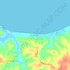 Mappa topografica Fairview Beach, altitudine, rilievo