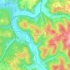 Mappa topografica Grandroque, altitudine, rilievo
