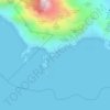 Mappa topografica Ponta do Sul, altitudine, rilievo
