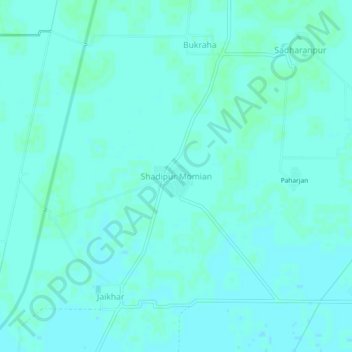 Mappa topografica Shadipur Momian, altitudine, rilievo