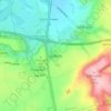 Mappa topografica Badbury, altitudine, rilievo