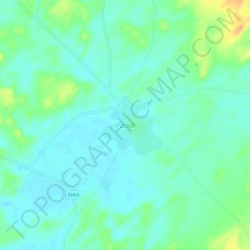 Mappa topografica Patodi, altitudine, rilievo