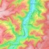 Mappa topografica Olef, altitudine, rilievo