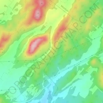 Mappa topografica Cova des Coloms, altitudine, rilievo