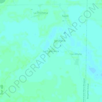 Mappa topografica La Esperanza, altitudine, rilievo