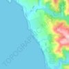 Mappa topografica Carmet, altitudine, rilievo
