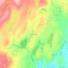 Mappa topografica Birchwood Lakes, altitudine, rilievo