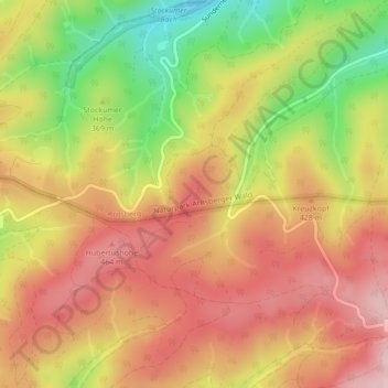 Mappa topografica Westenfelder Stoß, altitudine, rilievo