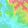Mappa topografica Poggio Cinolfo, altitudine, rilievo