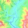 Mappa topografica Robie Creek, altitudine, rilievo