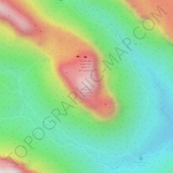 Mappa topografica Morro do Castelo, altitudine, rilievo