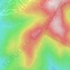 Mappa topografica Bone Mountain, altitudine, rilievo