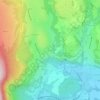 Mappa topografica Le Caton, altitudine, rilievo