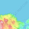 Mappa topografica St Ives, altitudine, rilievo