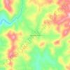 Mappa topografica Carmo da União, altitudine, rilievo