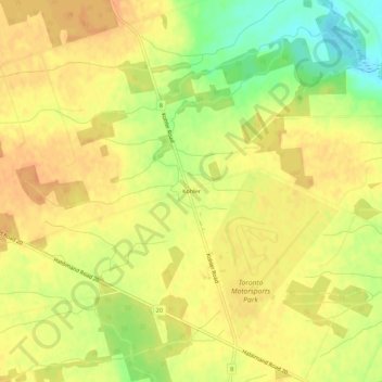 Mappa topografica Kohler, altitudine, rilievo