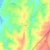 Mappa topografica Flat Rock, altitudine, rilievo