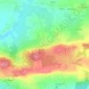 Mappa topografica Le Rohanno, altitudine, rilievo