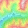 Mappa topografica Valsenestre en Valjouffrey, altitudine, rilievo