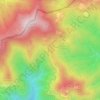 Mappa topografica Alpe di Cavarzano, altitudine, rilievo