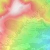 Mappa topografica La Tuvière, altitudine, rilievo