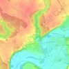 Mappa topografica La Pinoterie, altitudine, rilievo