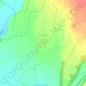 Mappa topografica El Temple, altitudine, rilievo