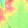 Mappa topografica A Graña, altitudine, rilievo